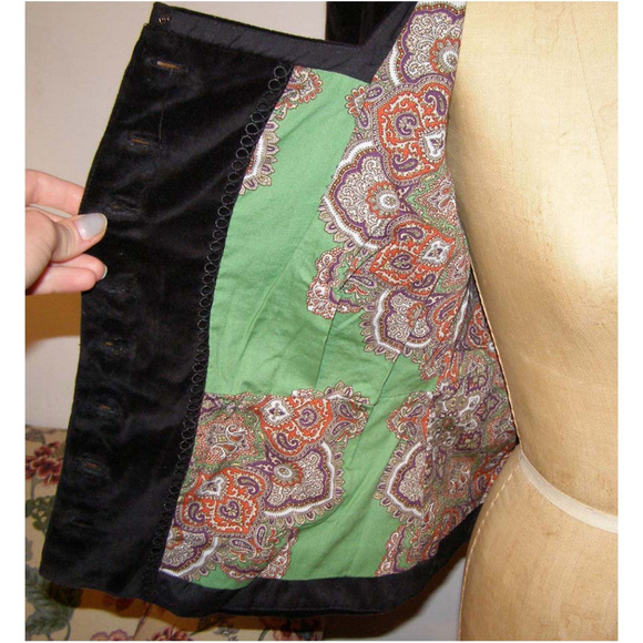 NEW Black Anthropologie Elevenses velvet blazer 8 - Picture 6 of 8